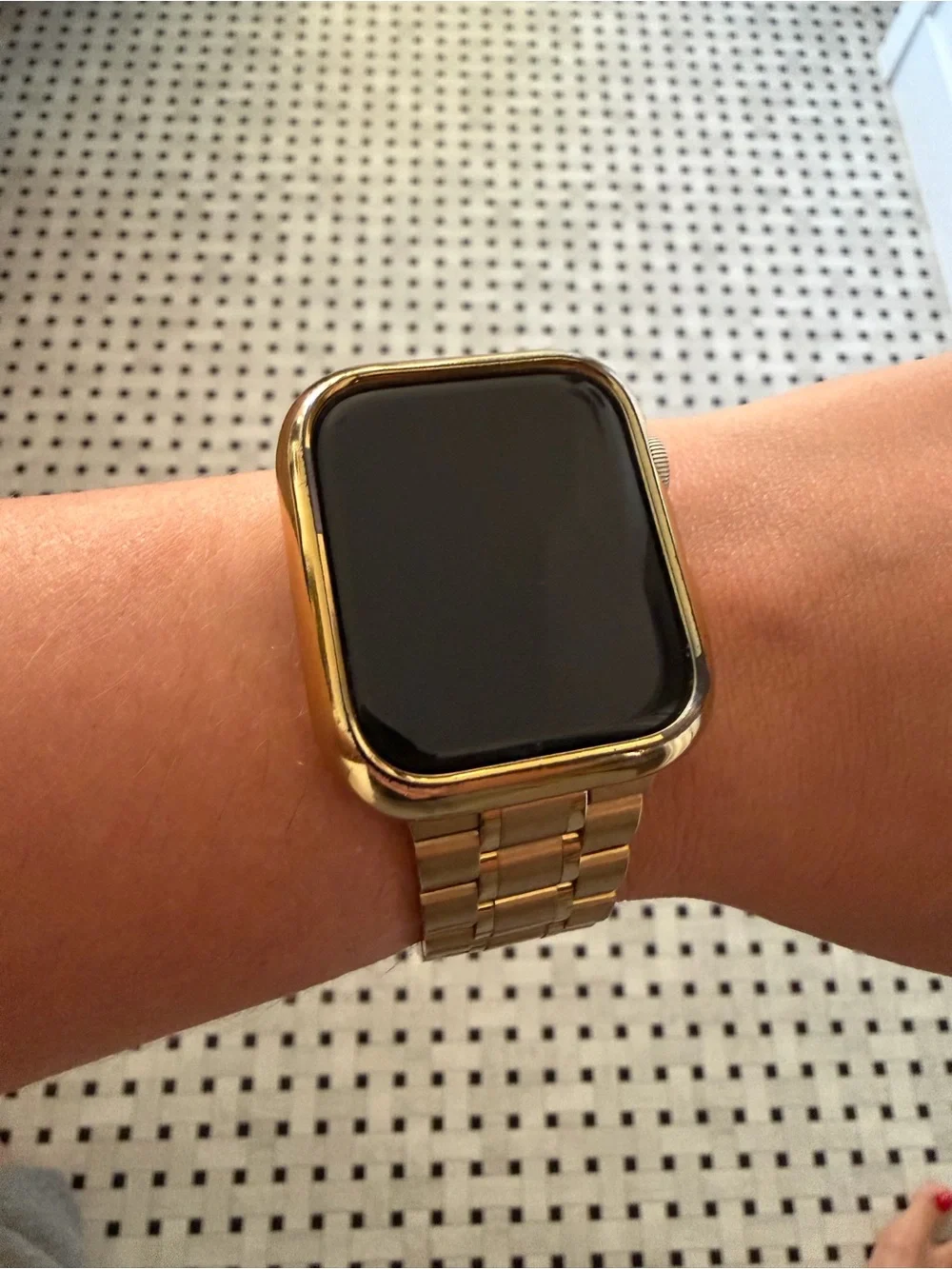 Apple Gold Smartwatch with Gold Metal Link Band